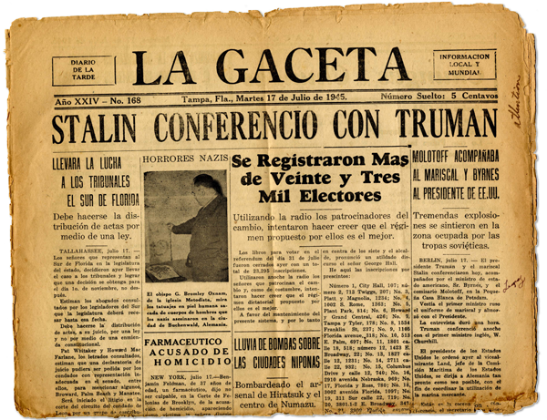 La Gaceta 1945